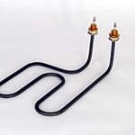 long shank double bend heating element for condensate evaporation pan