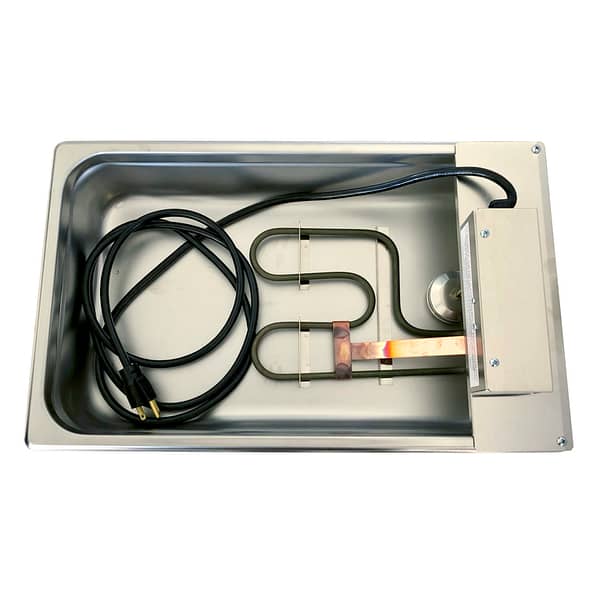 evap pan with molded cord and double loop heating element