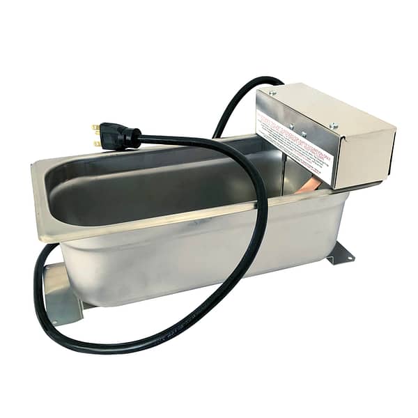 evaporation pan with molded cord